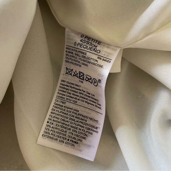 Banana Republic Navy and White Stripe Tweed Pencil Skirt - Picture 6 of 7